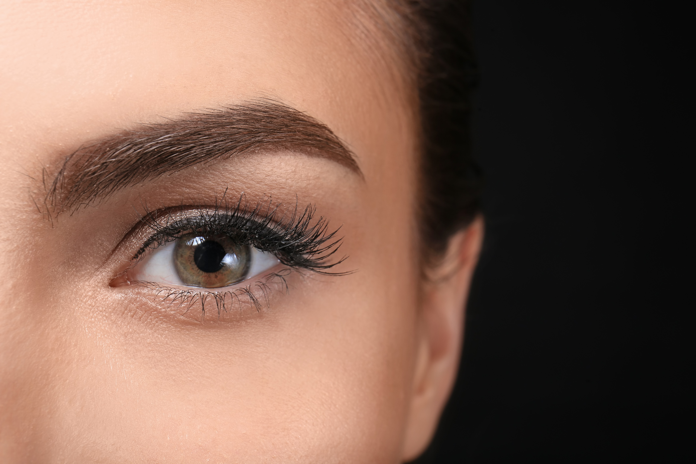 Young Woman with Beautiful Eyebrow